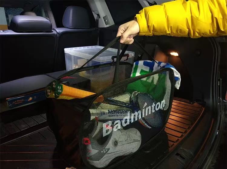 Foldable Badminton Racket Carry Bag - Portable, Mesh-Ventilated & Multi-Functional