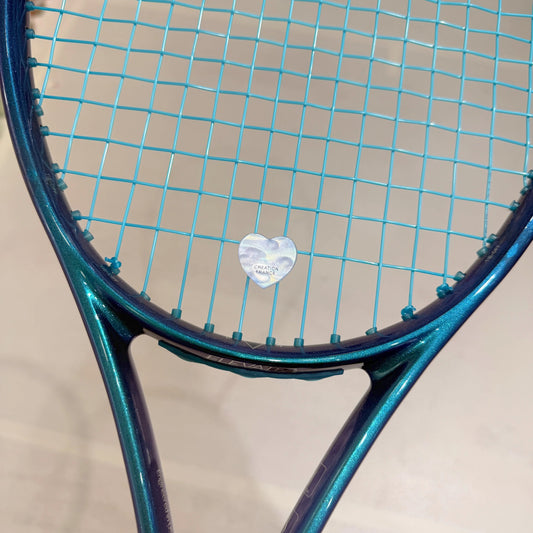 Naisi Tennis Cartoon Vibration Dampener - Heart Shape, Shock Absorber, Secure Fit (Won't Fall Off Easily)