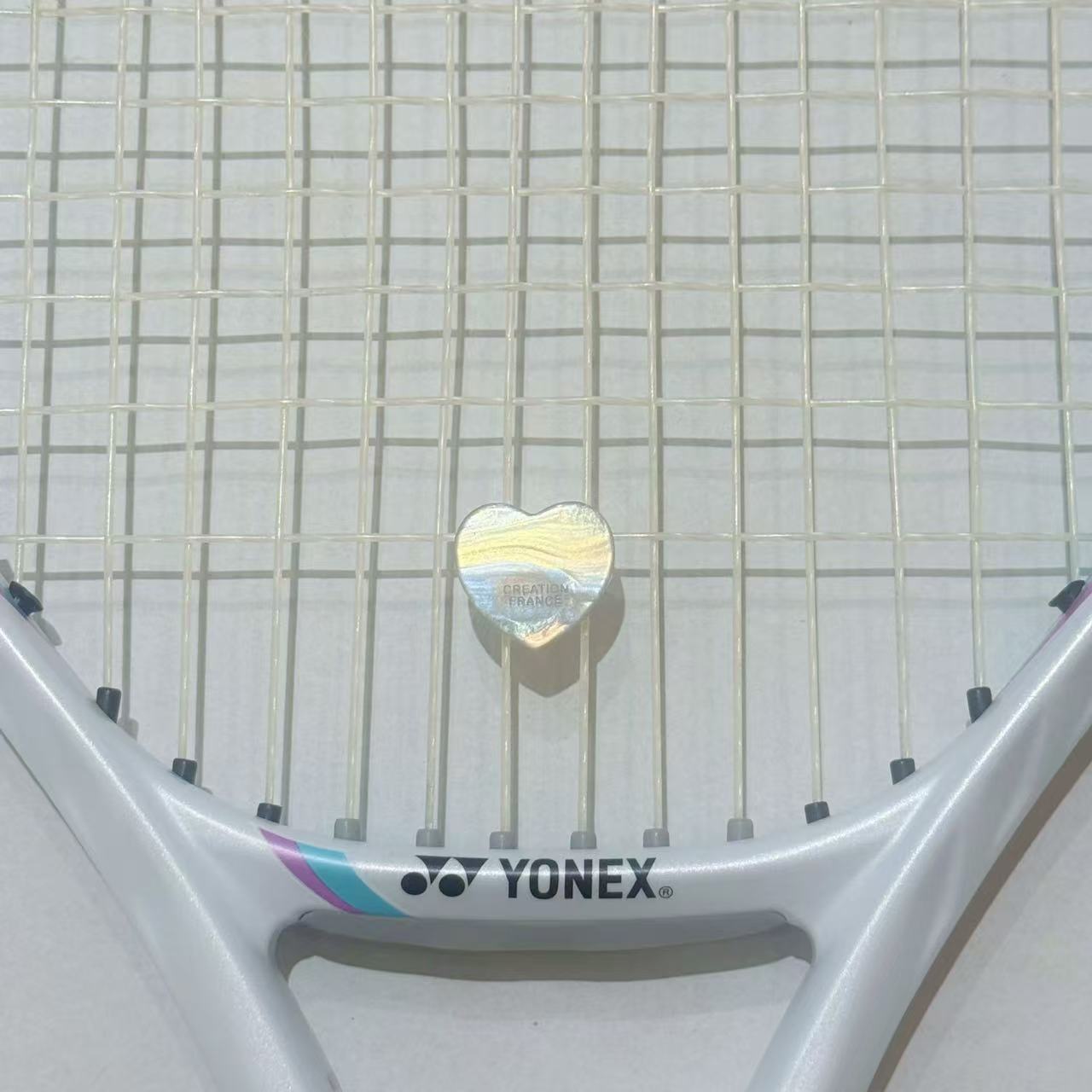 Naisi Tennis Cartoon Vibration Dampener - Heart Shape, Shock Absorber, Secure Fit (Won't Fall Off Easily)