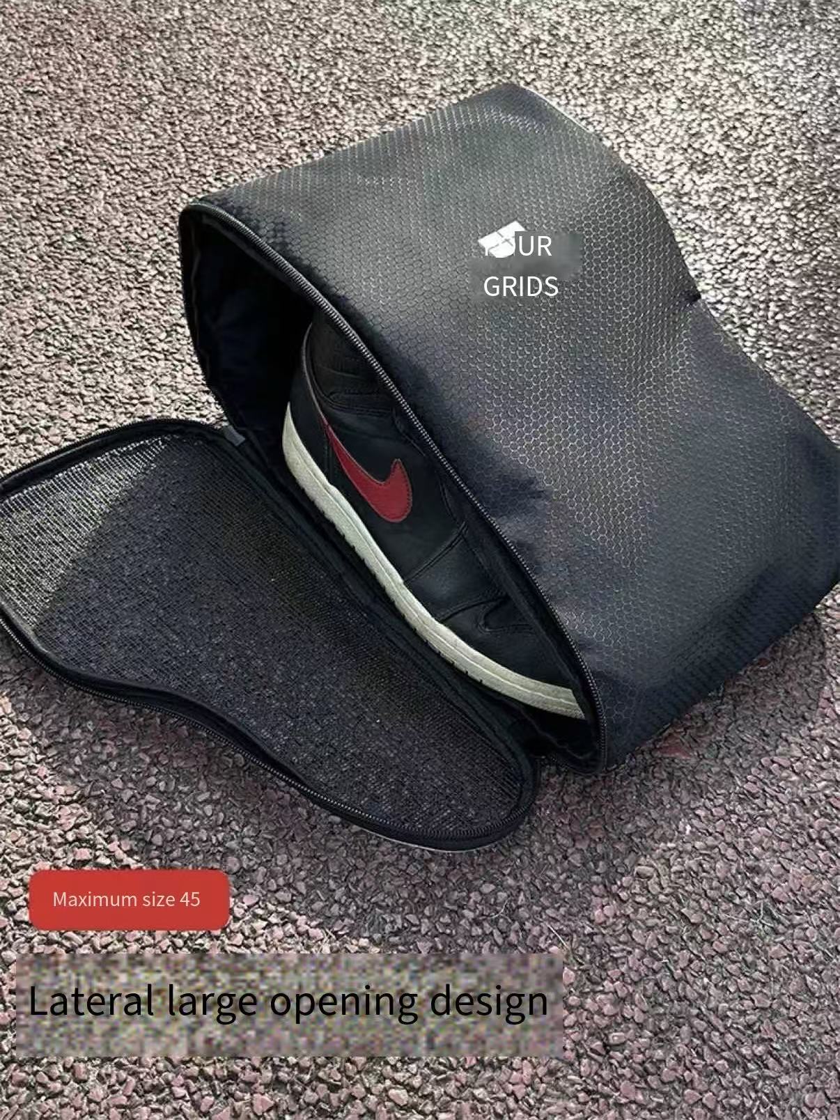 Professional Sports Shoe Bag - Breathable, Dry, Ventilated, Moisture-Proof, Odor-Resistant, Lightweight, Easy-Clean, Fits Mid/High-Top & Large Shoes