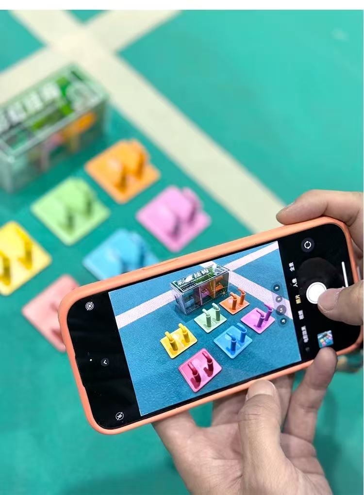 Rainbow Badminton Rackets Wall Hook: Strong 304 Steel, No Drilling Needed.