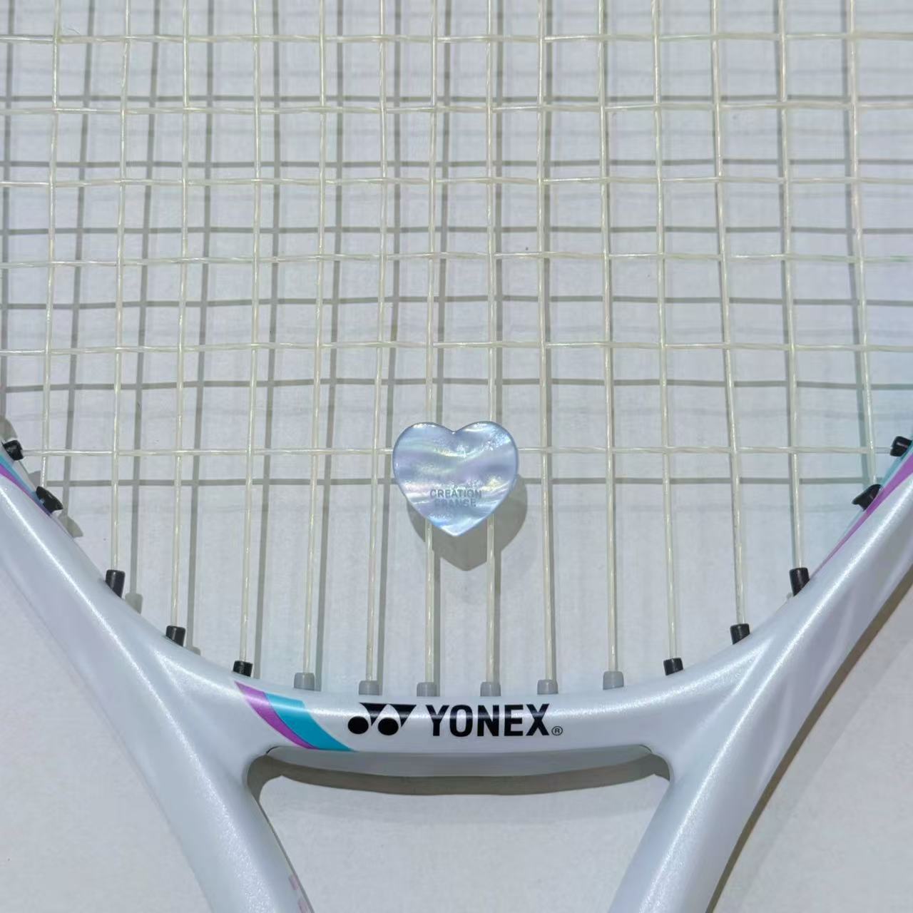 Naisi Tennis Cartoon Vibration Dampener - Heart Shape, Shock Absorber, Secure Fit (Won't Fall Off Easily)
