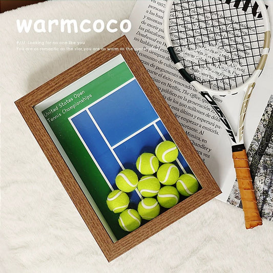 The Perfect Tennis Fan Gift: 6" Customizable Grand Slam Memory Frame & Display