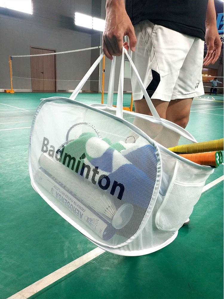 Foldable Badminton Racket Carry Bag - Portable, Mesh-Ventilated & Multi-Functional