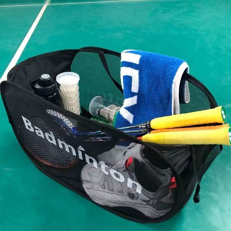 Foldable Badminton Racket Carry Bag - Portable, Mesh-Ventilated & Multi-Functional