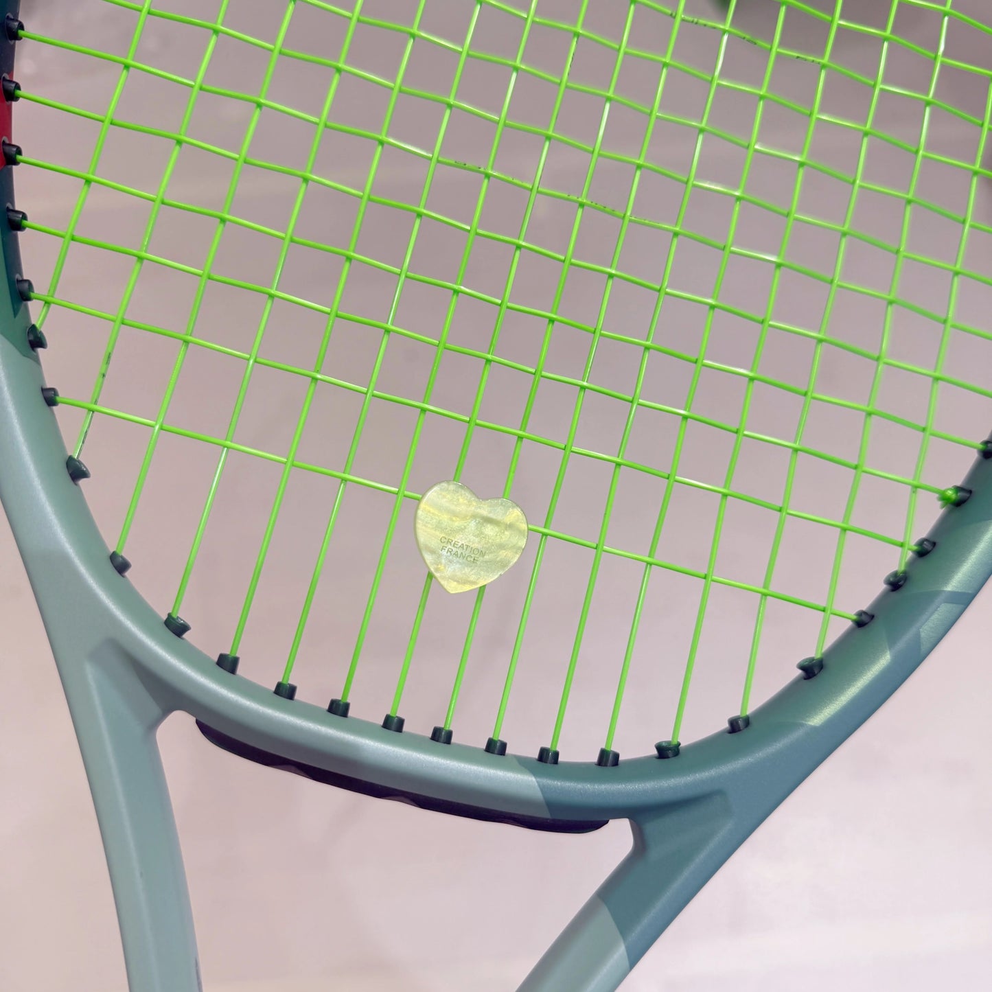 Naisi Tennis Cartoon Vibration Dampener - Heart Shape, Shock Absorber, Secure Fit (Won't Fall Off Easily)