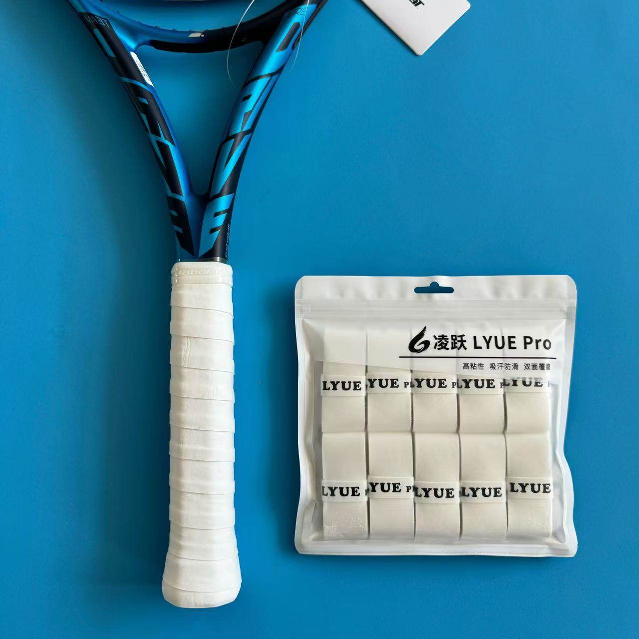Lyue Grip : Soft & Sticky Overgrip (Tennis & Badminton &Pickleball) - Double-Sided Film