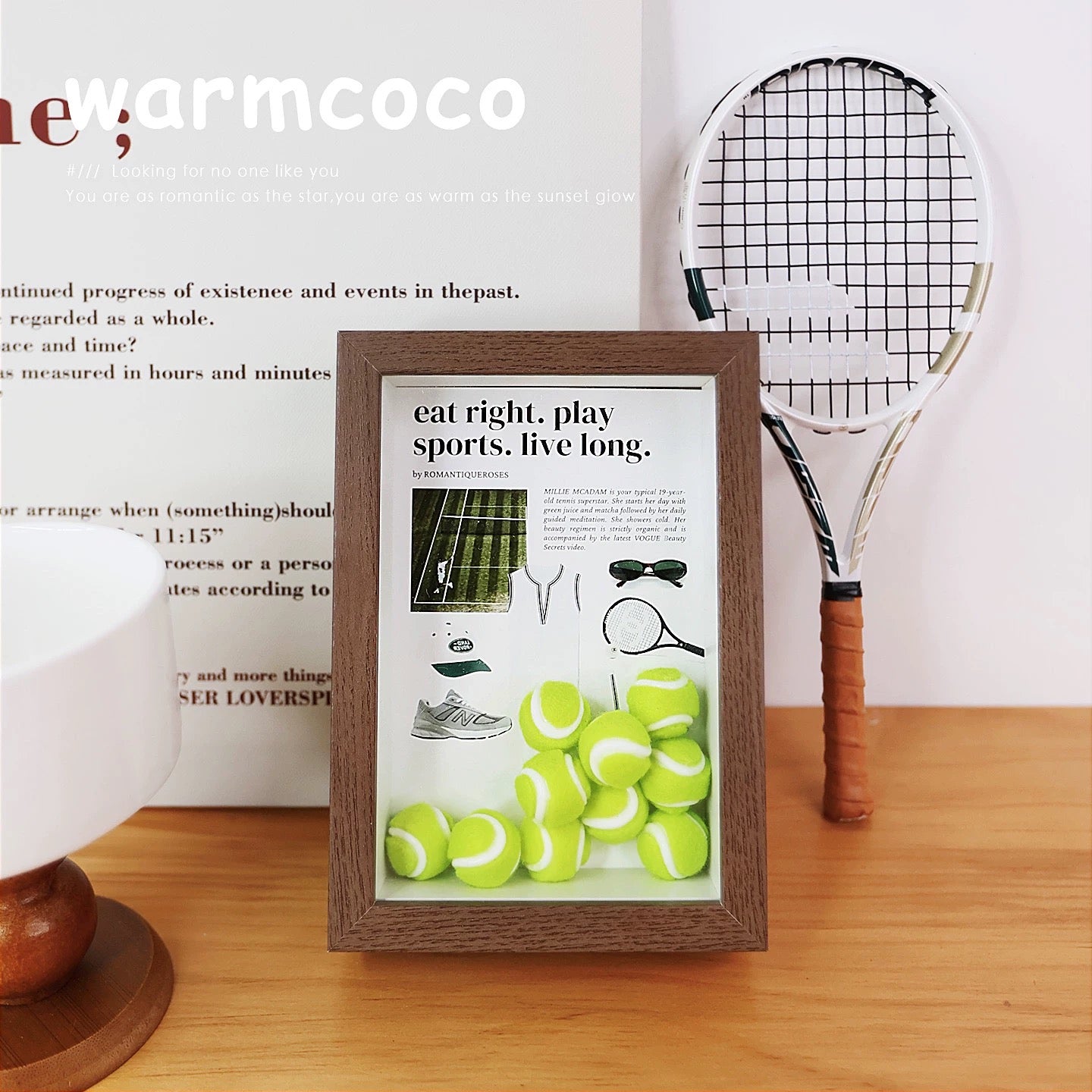 The Perfect Tennis Fan Gift: 6" Customizable Grand Slam Memory Frame & Display