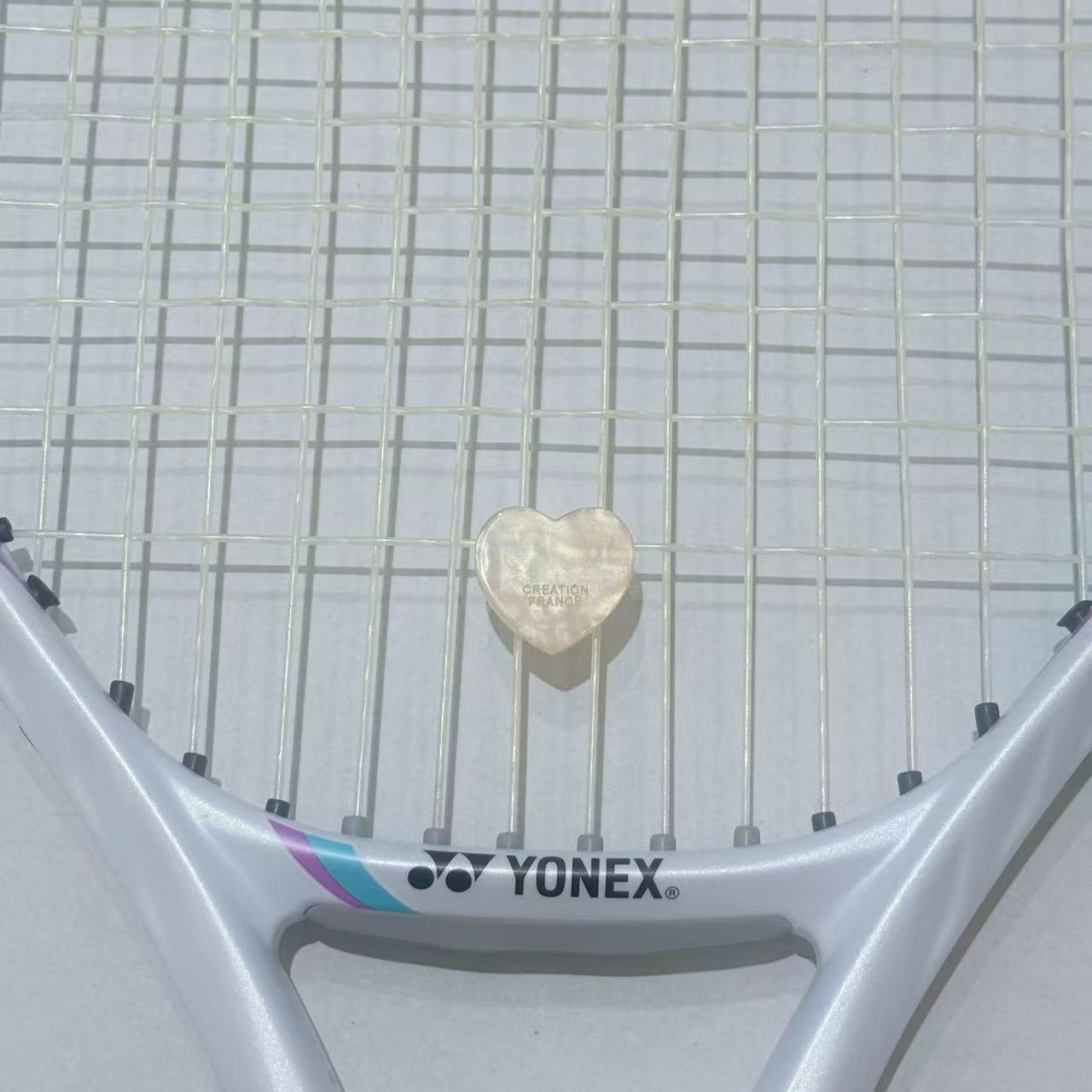 Naisi Tennis Cartoon Vibration Dampener - Heart Shape, Shock Absorber, Secure Fit (Won't Fall Off Easily)