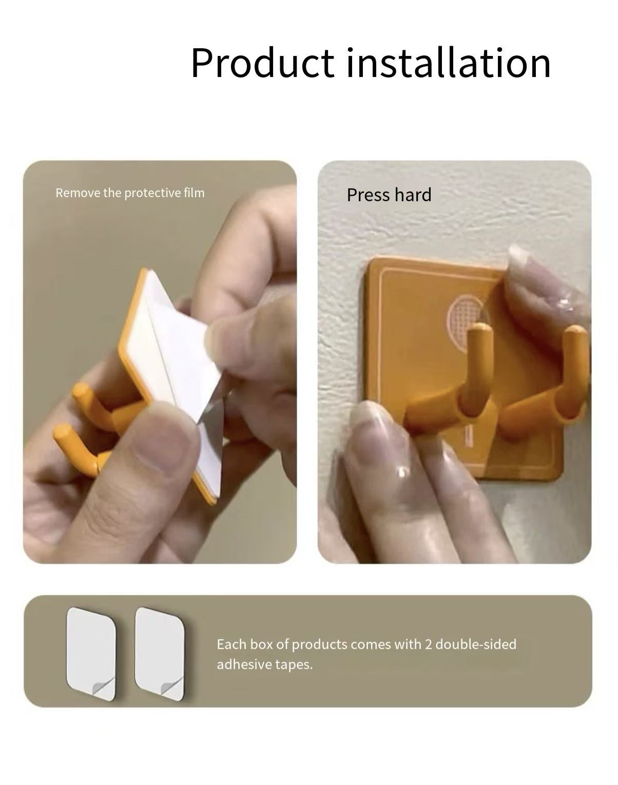 Rainbow Badminton Rackets Wall Hook: Strong 304 Steel, No Drilling Needed.