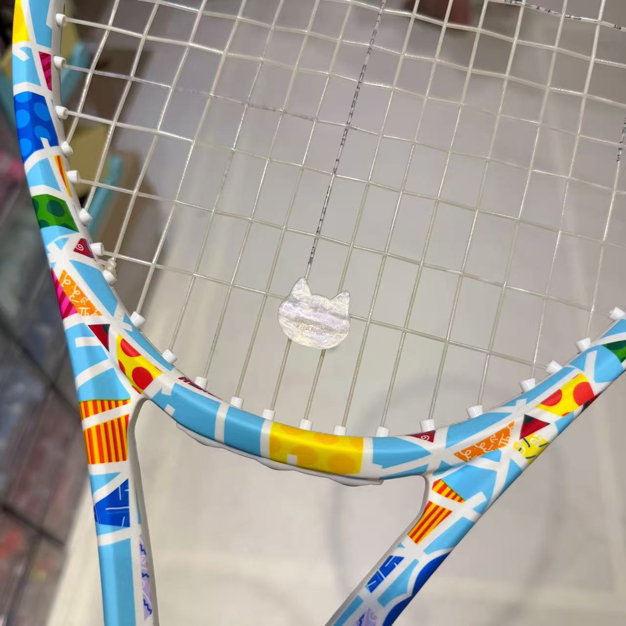 Naisi Tennis Kitten Vibration Dampener - Cute Cartoon Shock Absorber for Tennis Rackets